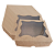 Embalagem Caixa Kraft c/ visor 15cm X15cm X4.2cm - 10 unidades - Imagem 1