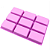 Forma de Silicone Molde Retangular Liso 9 cav - Imagem 2