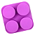 Molde Forma Silicone Redondo Flor 4 cav - Imagem 2