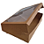 Caixa kraft c/ visor (19x24,5x6) Pcte c/ 5un - Imagem 1