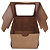 Caixa Kraft c/ visor (7x7x6) Pcte c/ 5un - Imagem 2