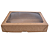 Caixa ret kraft c/ visor (16x20x3,5) Pcte c/ 10un - Imagem 1