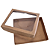 Caixa ret kraft c/ visor (16x20x3,5) Pcte c/ 10un - Imagem 2