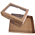 Caixa ret kraft c/ visor (11,5x17x3,5) Pcte c/ 10un - Imagem 2