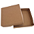 Caixa kraft quadrada s/ visor (14x14) pcte c/ 10un - Imagem 1