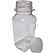 Frasco Garrafa Pet Quadrada 60ml - Imagem 2