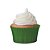 FORMINHA CUPCAKE IMPERM. VERDE ESCURA C/45 UNI (1X10) - Imagem 1