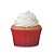 FORMINHA CUPCAKE IMPERM. VERMELHA C/45 UNI (1X10) - Imagem 1