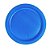 PRATO PLAST. AZUL 15CM REGINA  C/ 10 UNI (20X10) - Imagem 1