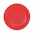 PRATO PLAST. VERMELHO 15CM REGINA  C/ 10 UNI (20X10) - Imagem 1