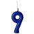 VELA CINTILANTE GLITER AZUL N° 9 (1X10) - Imagem 1