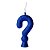 VELA CINTILANTE GLITER AZUL N° ?? (1X10) - Imagem 1