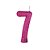 VELA CINTILANTE GLITER PINK N° 7 (1X10) - Imagem 1