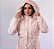 Jaqueta Parka Rosa Feminina com Capuz - Imagem 1