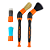 Kit de Pincéis Flex Brush Angular e Reto 80mm Kers - Imagem 7