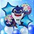 Kit 5 Balões Metalizados Baby Shark Tubarão Azul - Imagem 2