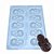 Forma Chocolate Simples Chocalho Bebê Ref. 1377 - 5 formas - Imagem 1
