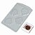 Forma Coração de Chocolate Diamantado 60g Silicone - 2 unid - Imagem 1