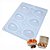 Forma Ovo de Páscoa 30g Silicone 3 Partes Ref 9454 - 2 unid - Imagem 1
