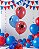 Balão Temático nº 11 Aranha Azul e Vermelho - Pct 25 unid - Imagem 2