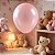 Balão Perolizado 9" Candy Rosa Bebê Happy Day - Pct 25 unid - Imagem 2
