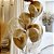 Balão Perolizado 9" Ouro Happy Day - Pct 25 unid - Imagem 3