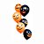 Balão Halloween nº12 Caras Malvadas Laranja e Preto - 20 und - Imagem 3
