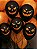 Balão Halloween nº 12 Caras Malvadas Preto - Pct 10 unid - Imagem 2