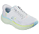 Tênis Skechers Feminino Skech Cloud – Perfectly Plush - Branco e Azul Claro - Imagem 3