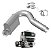 Cano Escape Inox Mb Axor 2036 2041 2544 2644 2012 Em Diante - Imagem 1