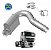 Cano Escape Inox Mb Axor 2036 2041 2544 2644 2012 Em Diante - Imagem 2