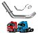 Tubo Cano Inox Escape Ivec Stralis Hiway/road 2012 Em Diant - Imagem 1