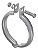 Abraçadeira 4 Poleg Escape Volvo Vm 210/260/310 2006 A 2011 - Imagem 1