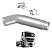 Cano Flexível Inox Escapamento Mb Axor 2036 2041 2544 2644 - Imagem 1