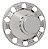 Par Capa Para Cubo De Roda Volvo Fh/fm/nh Traseira - Cromada - Imagem 1