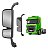 Espelho Retrovisor Mb Actros 2016 A 2020 Convexo Esquerdo - Imagem 1