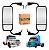 Par Espelho Retrovisor Scani T/r 112/113/142/143 Convexo - Imagem 1