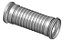 Flexível Inox Escapamento Mb Axor 1933 2533 2831 Até 2011 - Imagem 2