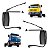 Conjunto Espelho Retrovisor Vw 17.210/31310 Convexo 3/4 19mm - Imagem 3