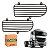Par 2 Protetor Grade Farol Auxiliar Mb Axor Preto - Imagem 1