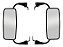 Par Espelho Retrovisor Scania T/r 112/113/142/143 Plano - Imagem 4