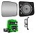 Lente Vidro Retrovisor Menor Mb Actros Convexo Desembaç Le - Imagem 1