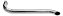 Tubo Cano Lateral 4,5 Polegada 160cm Cromado Escape Caminhão - Imagem 1