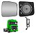Lente Espelho Retrovisor Menor Mb Actros Convexo Desemb Ld - Imagem 1