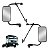 Par Espelho Retrovisor Vw 8.120/8.140/8.150 - 2000 Em Diante - Imagem 1