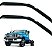 Par Calha Chuva Porta Ford F350 / F4000 1999 A 2019 Acrilico - Imagem 1
