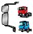 Espelho Retrovisor Ivec Tector/cursor Convexo Desembaçad Le - Imagem 1