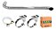 Tubo Cano Lateral 4pol 150cm Cromado Tanque Redondo Caminhão - Imagem 1