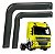 Par Calha De Porta Porta Caminhão Daf Cf - Acrilico Fume - Imagem 1