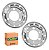 Kit Calota Aro 17,5 Metal Fechada Dianteira Cromad Caminhão - Imagem 1